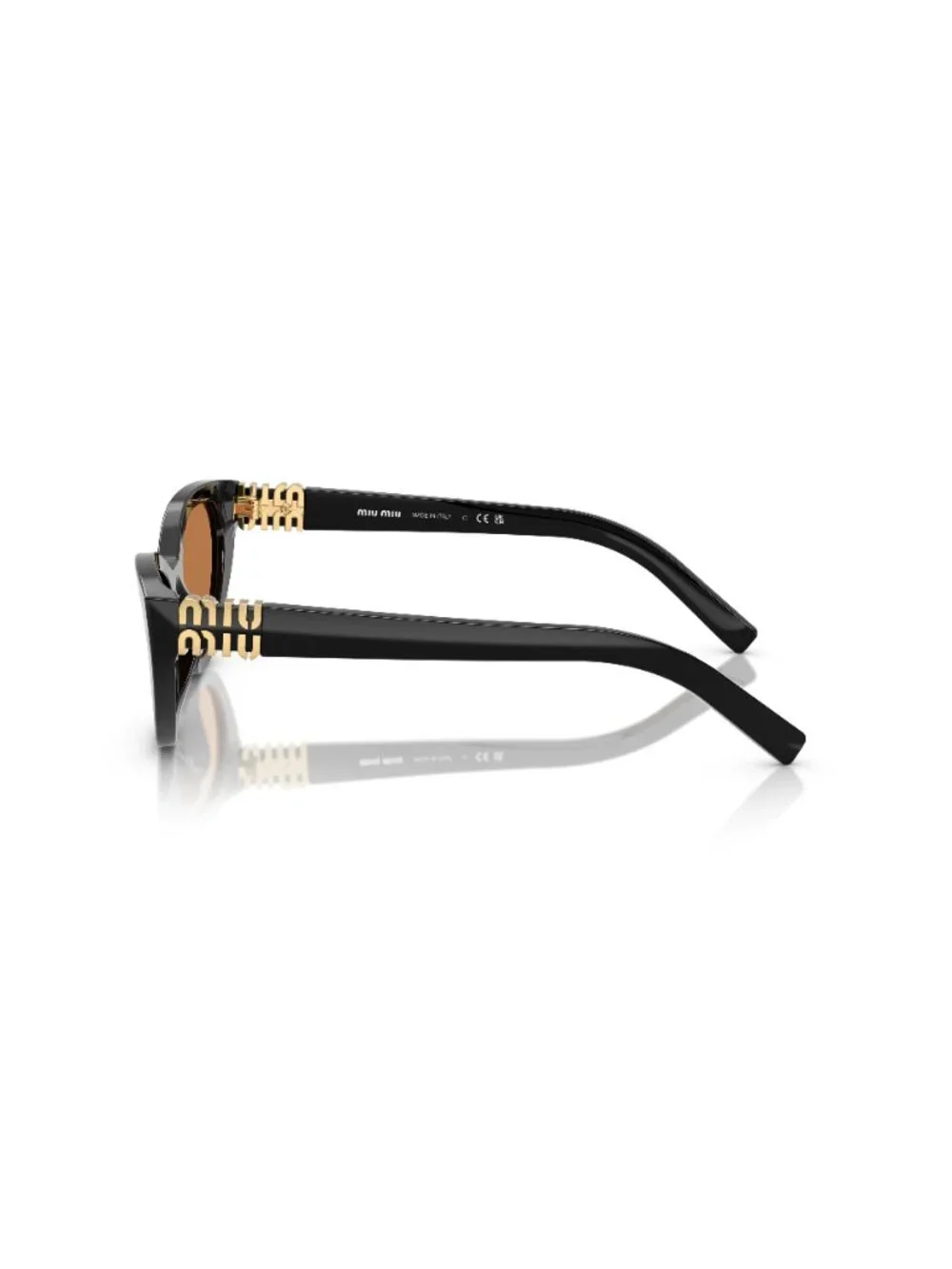 New Miu Miu Women's Sunglasses Grey Butterfly Brown Lens Acetate Frame MU A04S